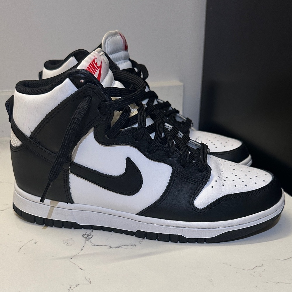 Nike Dunk Black and White High-Top Sneakers